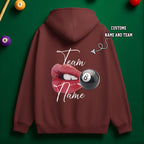 Custom Team Name Lip Lock 8-Ball Hoodie