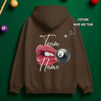 Custom Team Name Lip Lock 8-Ball Hoodie