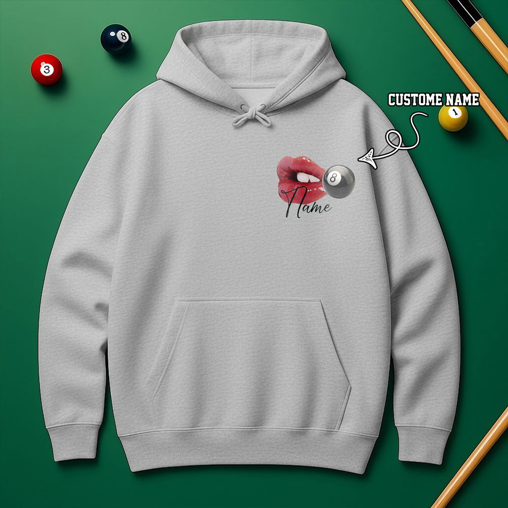 Custom Team Name Lip Lock 8-Ball Hoodie