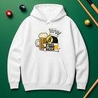 Pool & Beer Hoodie – Funny Billiards Sweatshirt for Pool Players