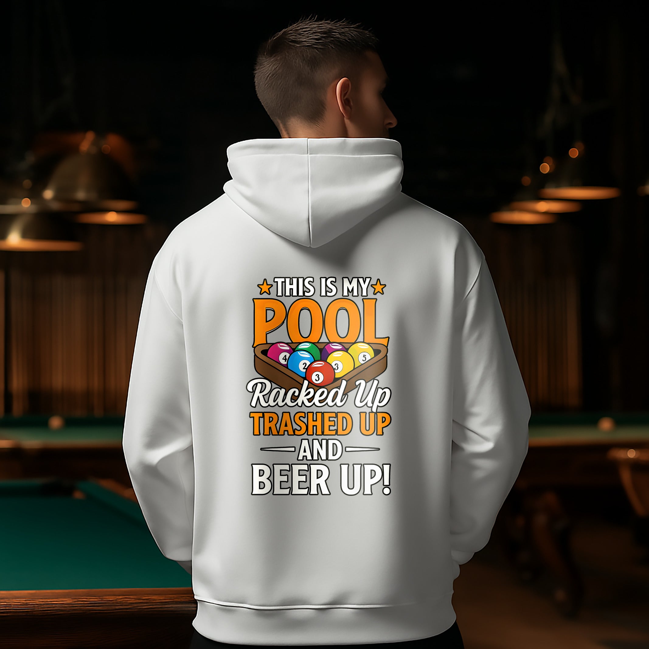 Pool & Beer Hoodie – Funny Billiards Sweatshirt for Pool Players