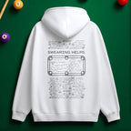 “Swearing Helps.” Billiards Rage Hoodie
