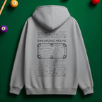 “Swearing Helps.” Billiards Rage Hoodie