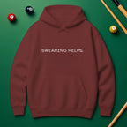 “Swearing Helps.” Billiards Rage Hoodie
