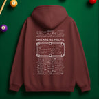 “Swearing Helps.” Billiards Rage Hoodie