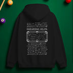 “Swearing Helps.” Billiards Rage Hoodie